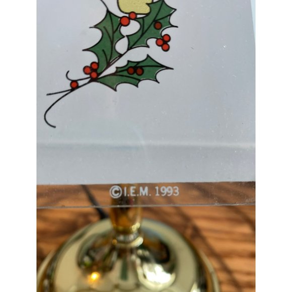 Vintage 1993 Christmas Candle Touch Lamp with Flame Candle Bulb 12" - Picture 9 of 11